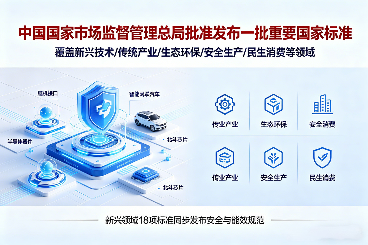 脑机接口、智能网联汽车、北斗芯片等一批重要国家标准发布