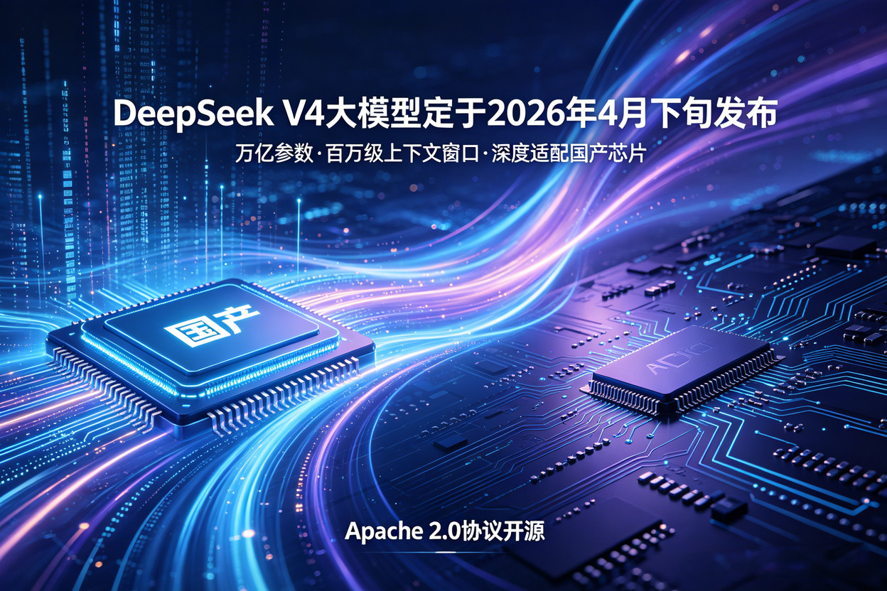 梁文锋内部透露：DeepSeek V4 将于 4 月下旬发布